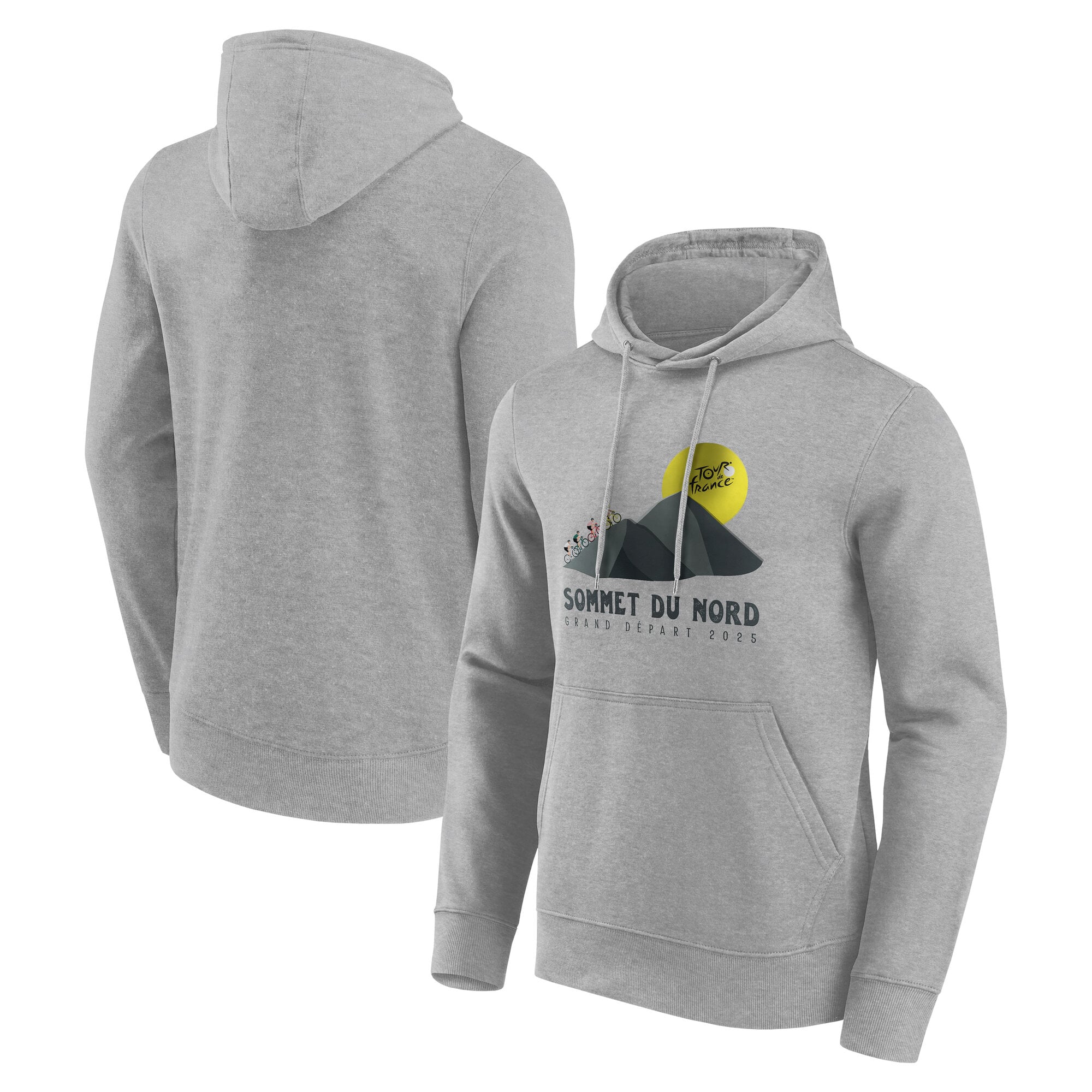 Felpa con cappuccio Grafica Tour de France Sommet Du Nord - Gris
