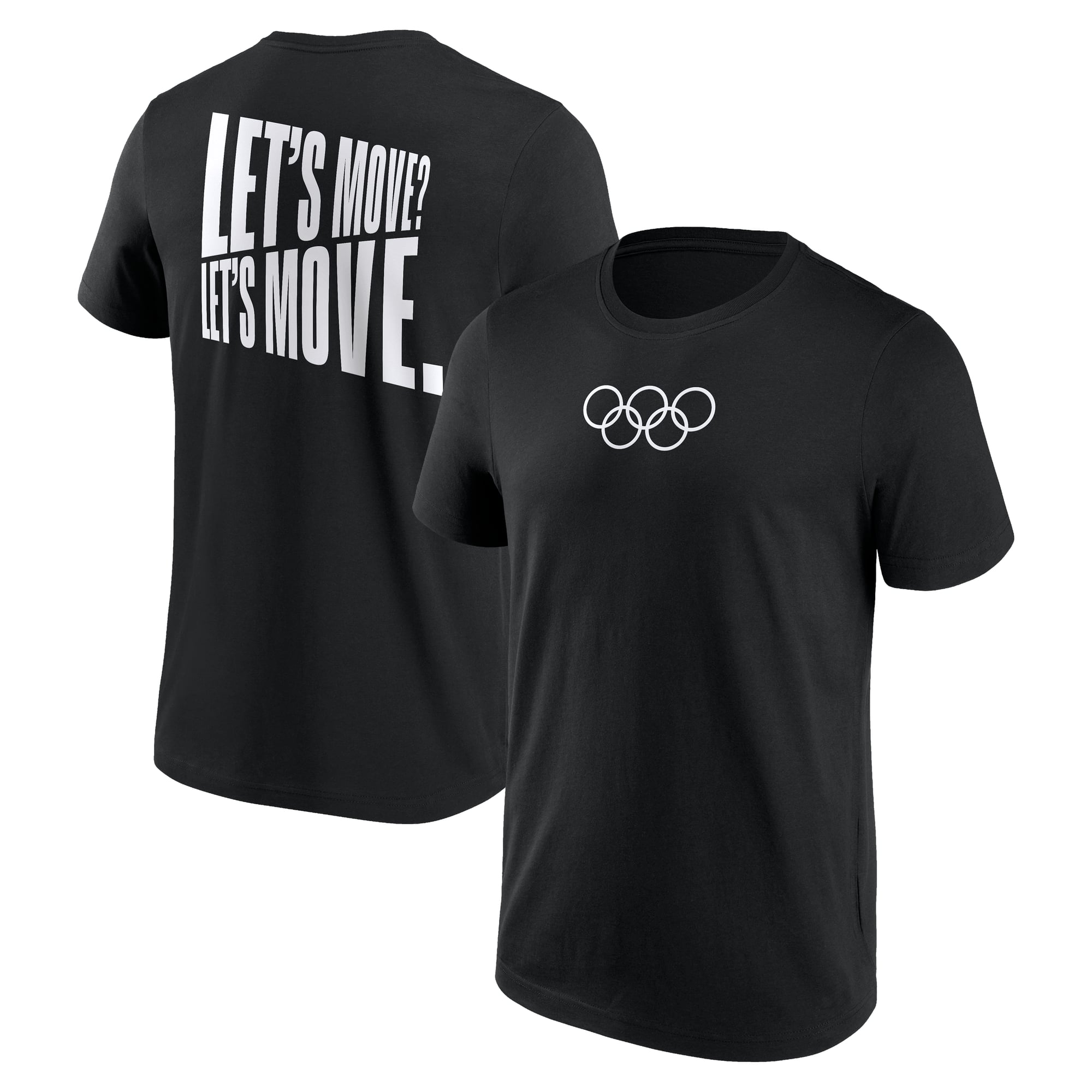 Maglietta Grafica The Olympic Collection Let's Move Block - Nero