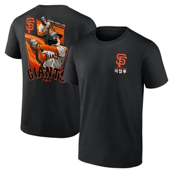 Men's Jung Hoo Lee Black San Francisco Giants Anime Graphic T-Shirt