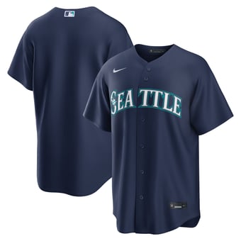 Men's Nike  Navy Seattle Mariners Road Replica Jersey