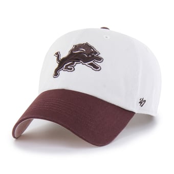 Unisex '47 Stone/Burgundy Detroit Lions Love Letter Clean Up Adjustable Hat