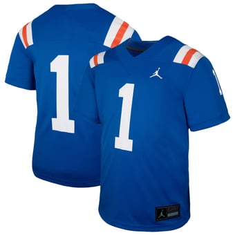 Toddler Jordan Brand #1 Royal Florida Gators Alternate Football Game Jersey