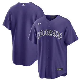 Men's Nike Purple Colorado Rockies Alternate Replica Jersey