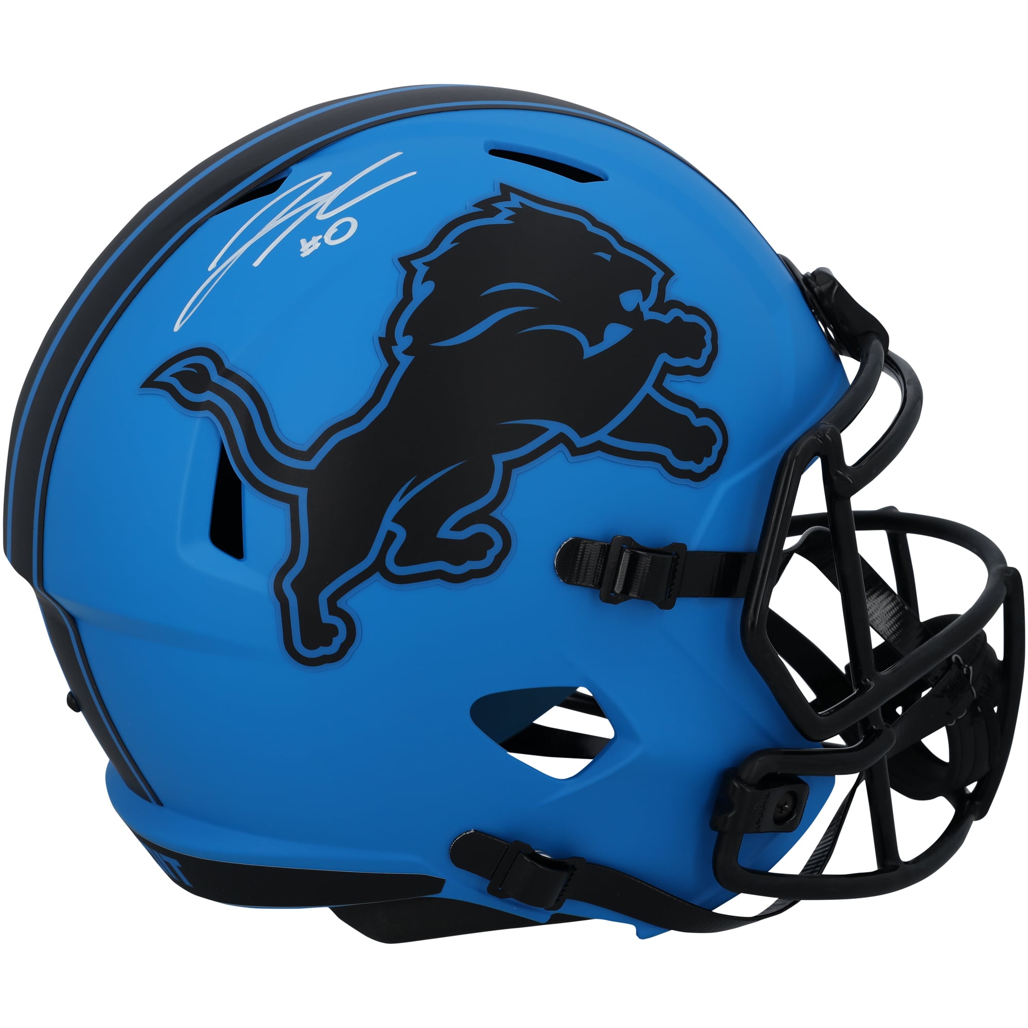 Jahmyr Gibbs Detroit Lions Autographed Riddell Rave Speed Replica Helmet
