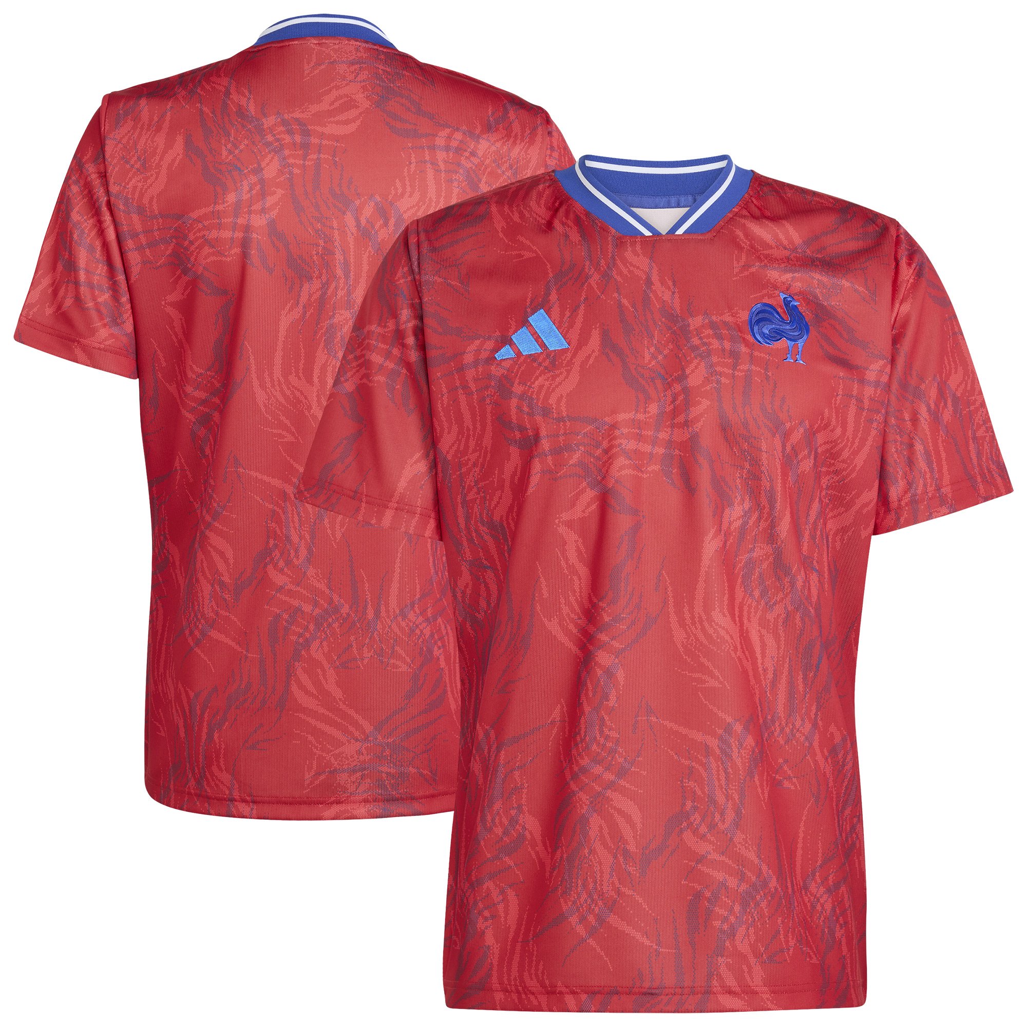 Maglia prepartita Francia Rugby - Rossa