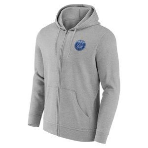 Sweat à capuche zippé PSG Champions d'Europe Étoile Eiffel - Gris Sport, vue 3
