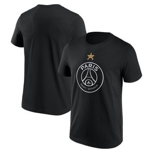 T-Shirt PSG Champions d'Europe Étoile Eiffel - Noir, vue 1