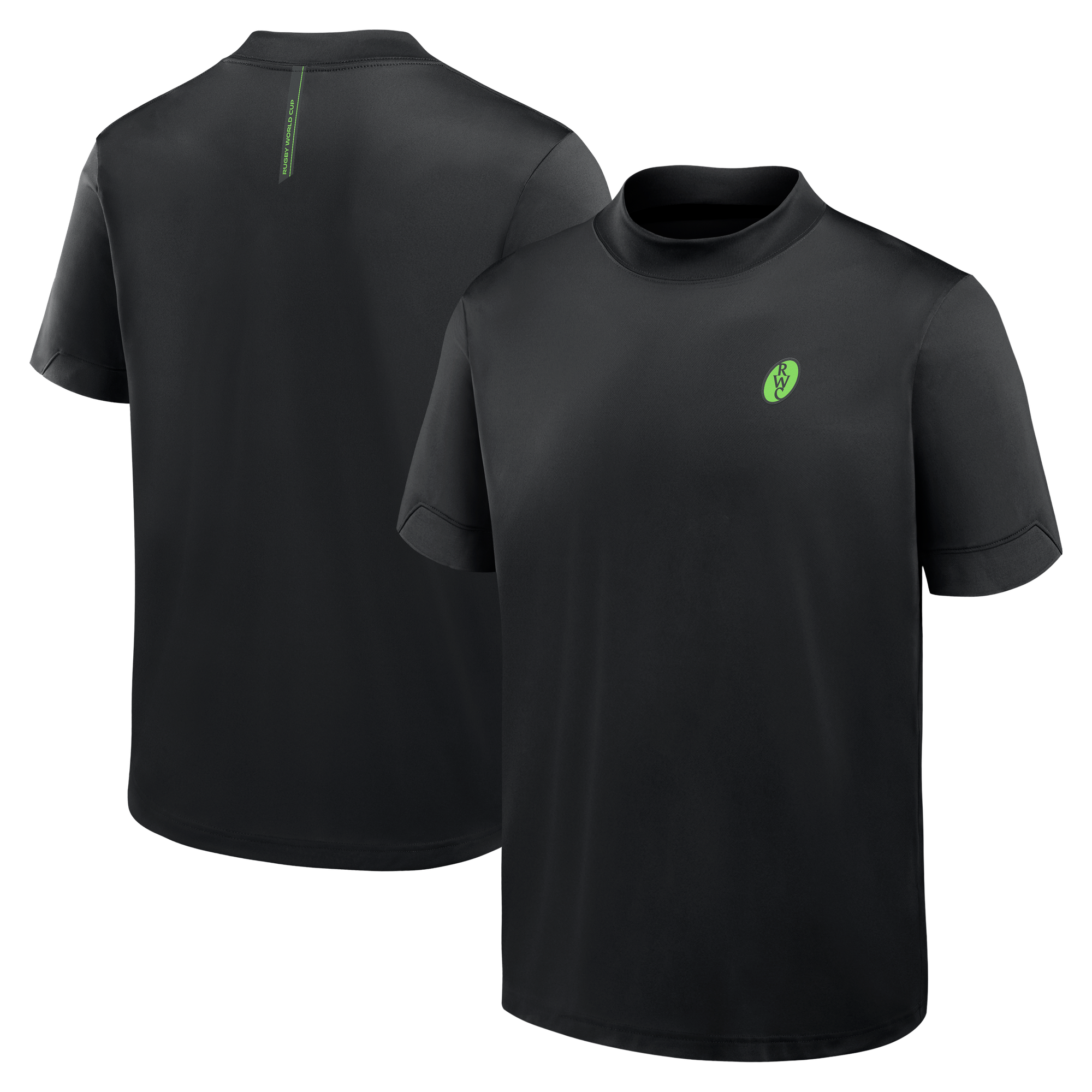 T-shirt a collo alto Iconic Rugby World Cup - Nero