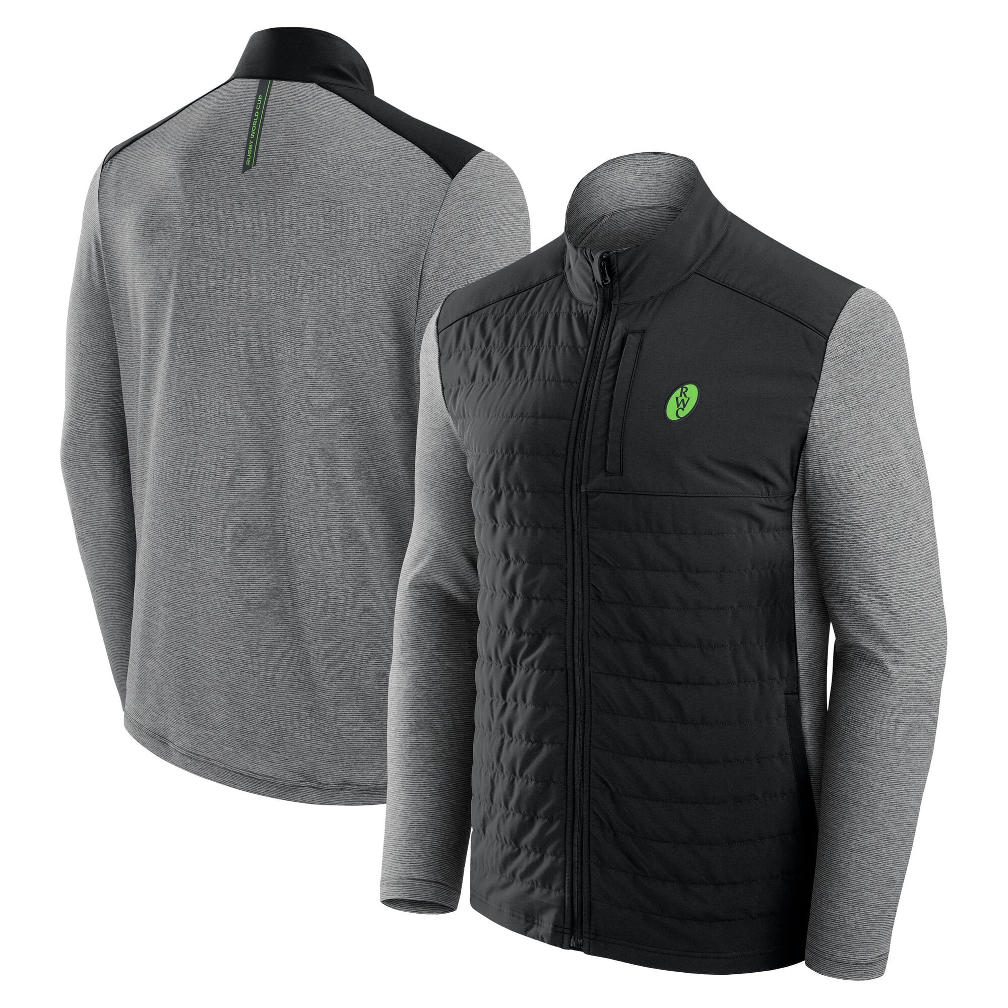 Giacca ibrida Rugby World Cup con zip intera - Nero