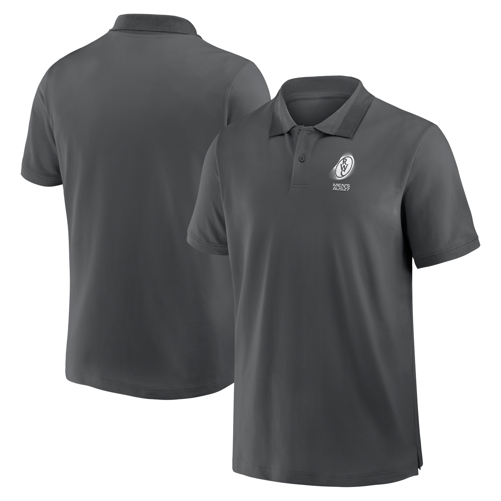 Polo piqué con punta Rugby World Cup 2027 Classics - Grigio