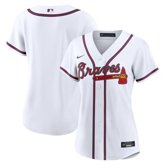 Women's Nike  White Atlanta Braves Home Replica Jersey