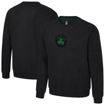 Unisex Stadium Essentials Black Boston Celtics Club Level Chenille Sweatshirt