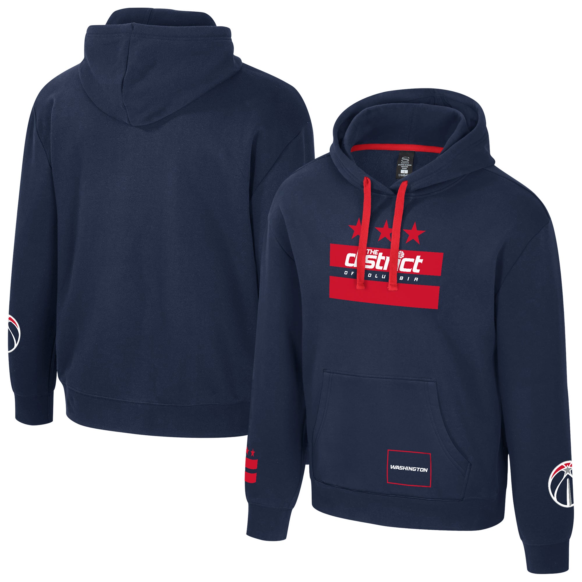 Unisex Stadium Essentials Navy Washington Wizards City Star Hoodie
