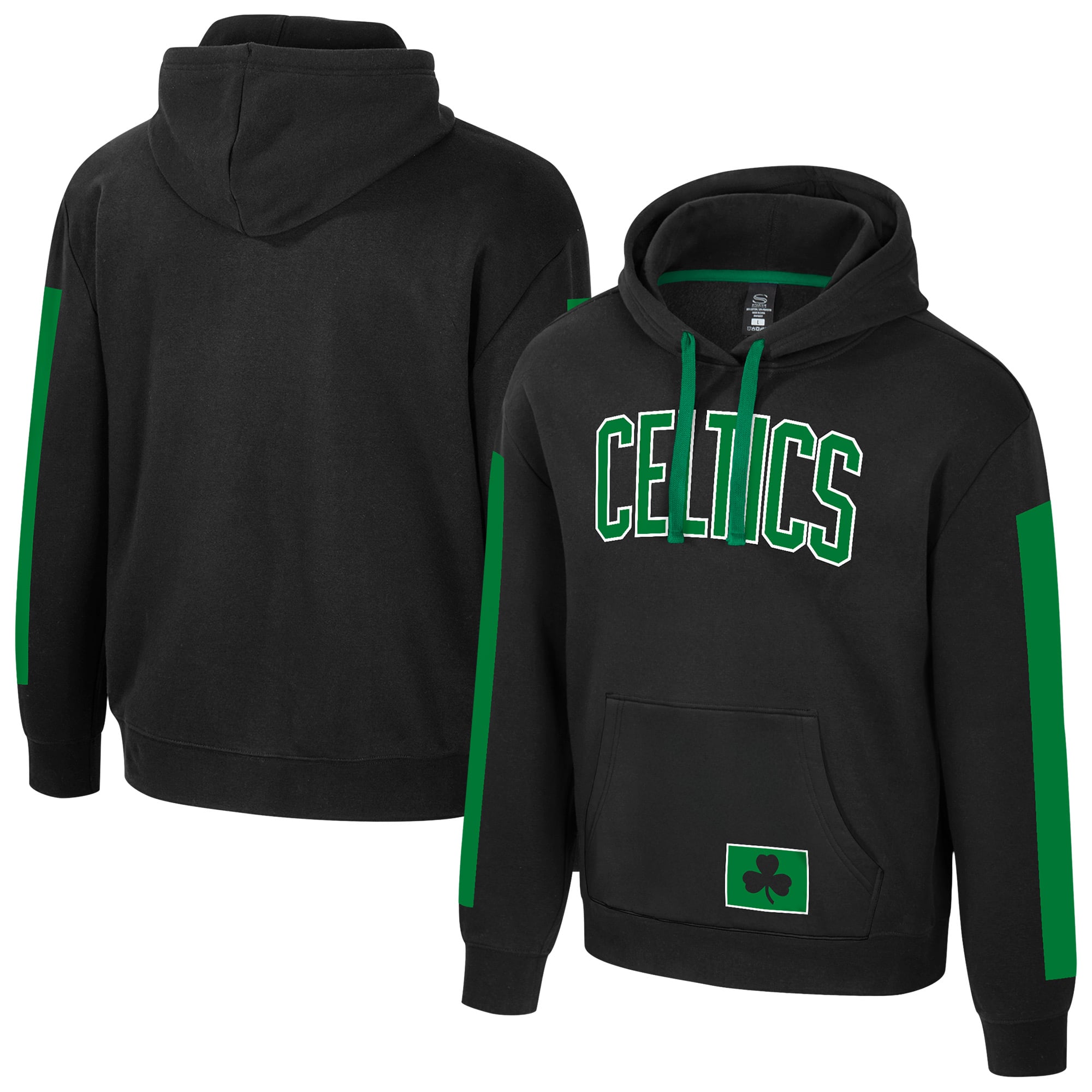Unisex Stadium Essentials Black Boston Celtics City Star Hoodie