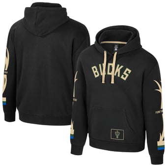 Unisex Stadium Essentials Black Milwaukee Bucks City Star Hoodie