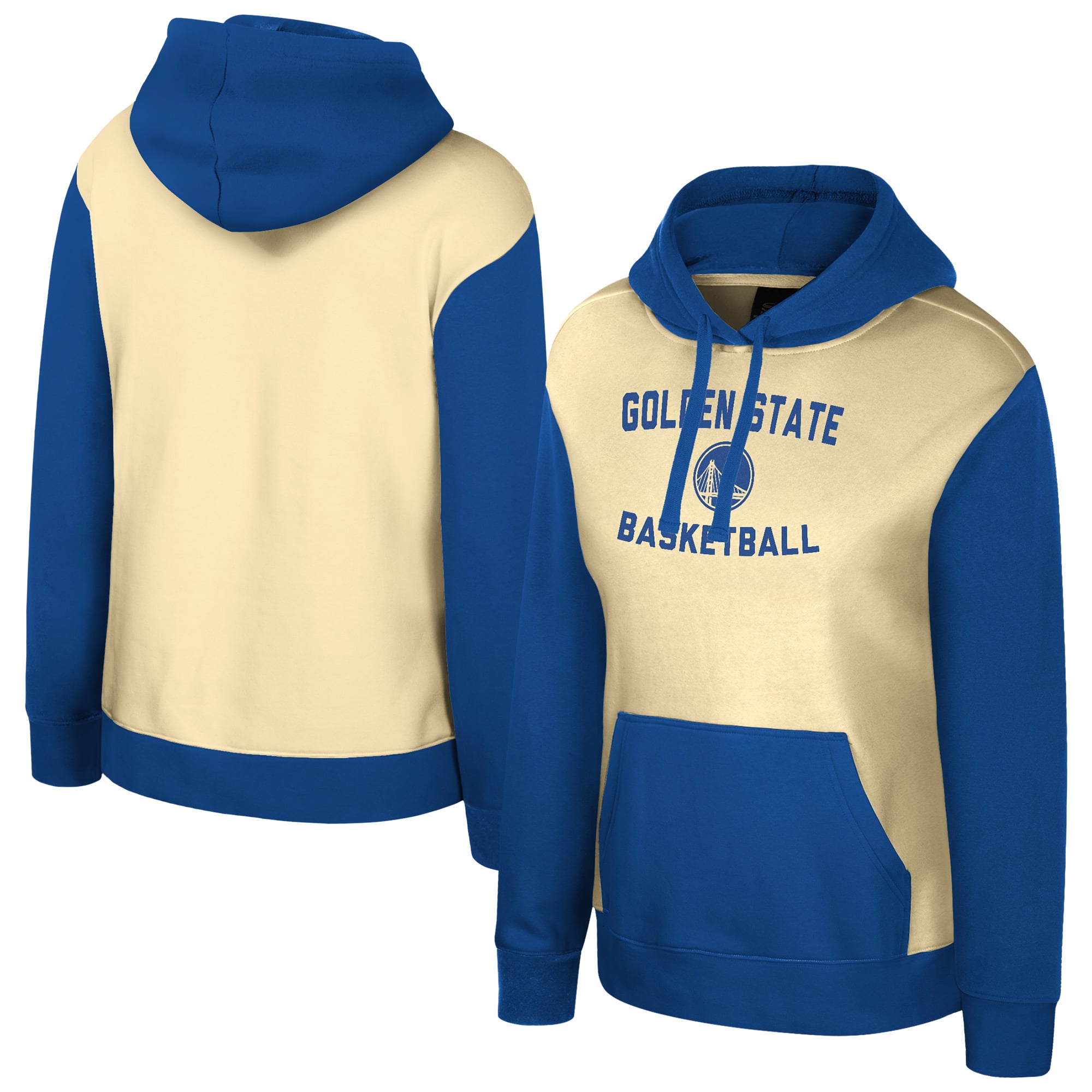 Women's Stadium Essentials Cream Golden State Warriors Rafters Road Trip Hoodie