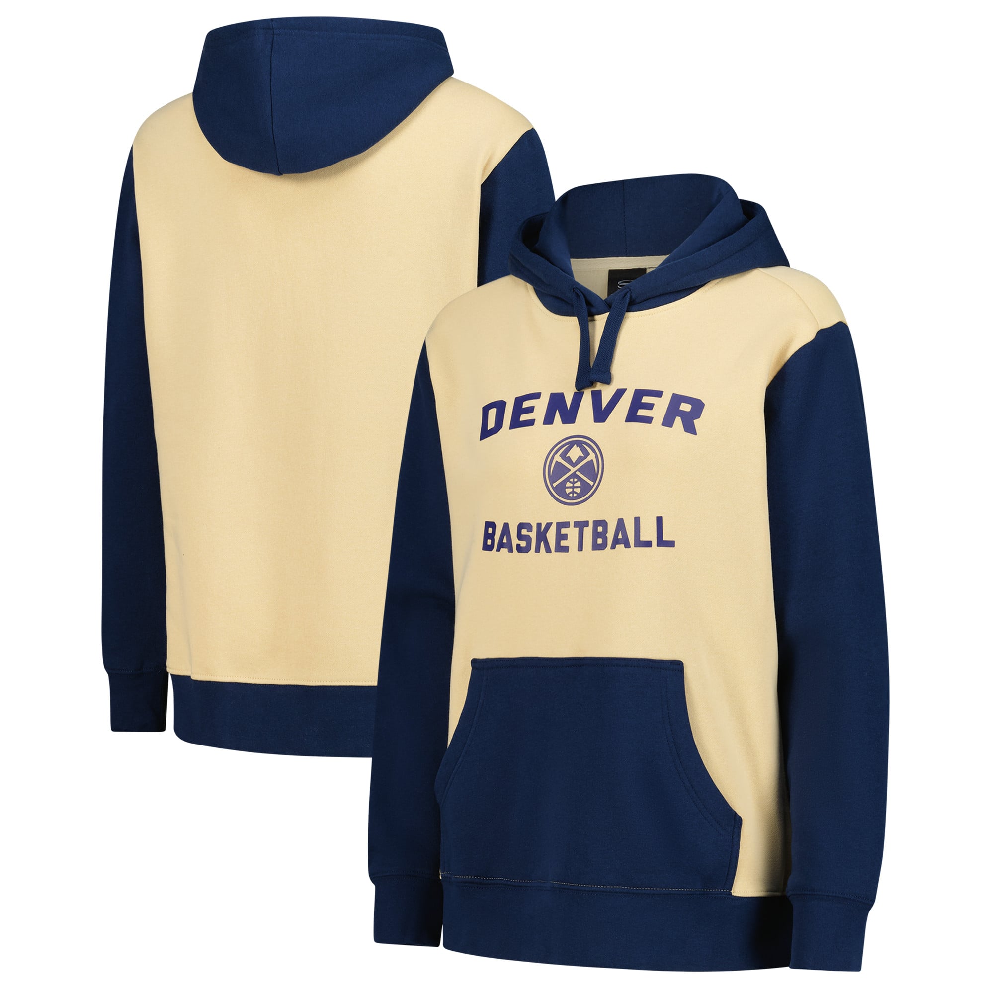 Women's Stadium Essentials Cream Denver Nuggets Rafters Road Trip Hoodie