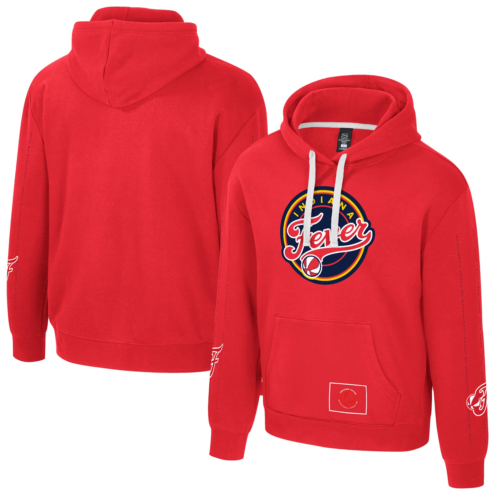 Unisex Stadium Essentials Red Indiana Fever City Star Hoodie