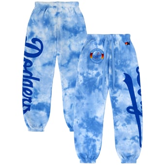 Unisex  Aviator Nation x MLB  Light Blue Los Angeles Dodgers Tie-Dye Tri-Blend Sweatpants