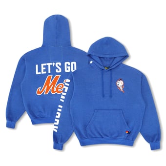 Unisex Aviator Nation x MLB  Royal New York Mets Relaxed Tri-Blend Hoodie