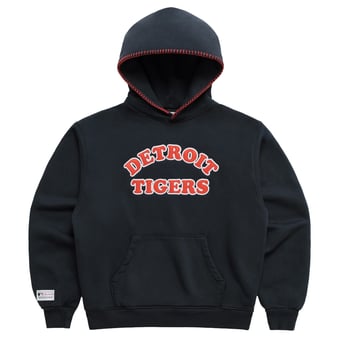 Unisex Madhappy x MLB Navy Detroit Tigers Heavyweight Fleece Pullover Hoodie