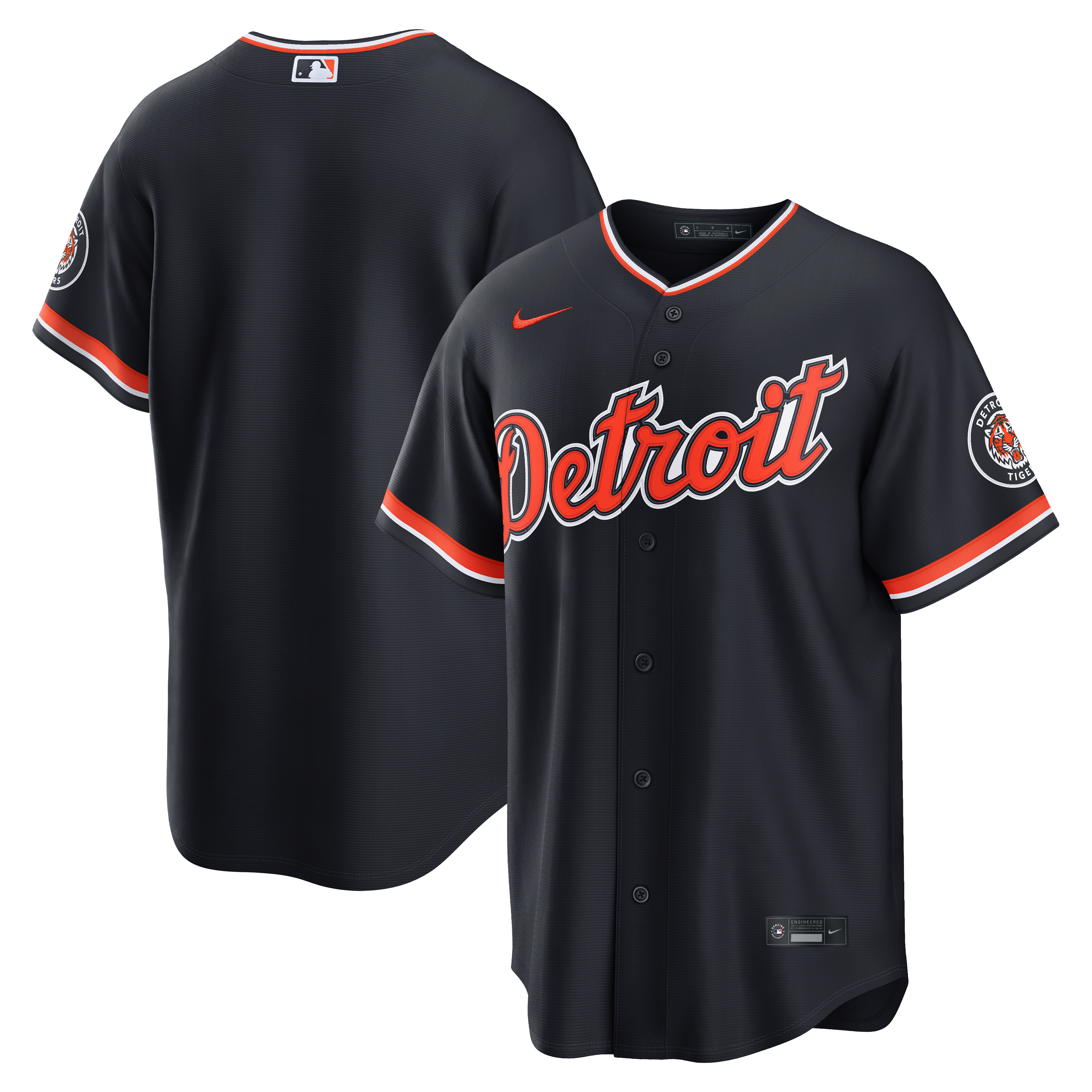 Men's Nike Navy Detroit Tigers Alternate Stadium Jersey