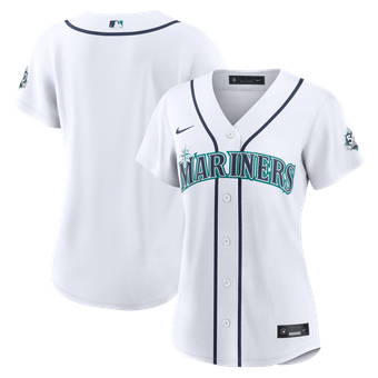 Women's Nike White Seattle Mariners Home 50th Season Stadium Jersey