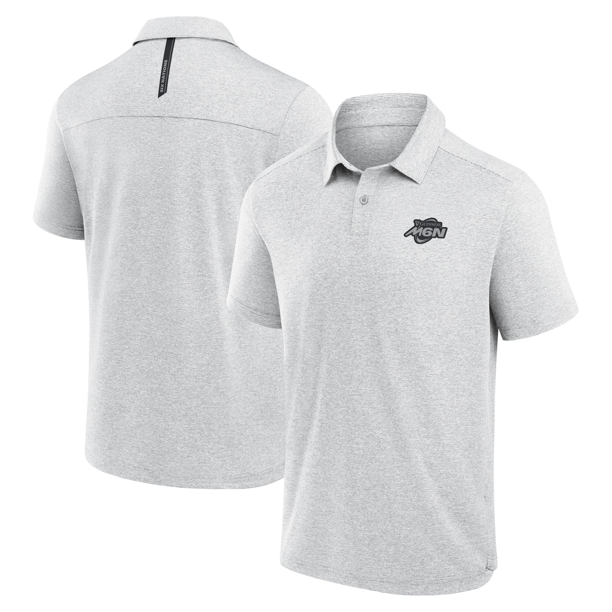 Polo a righe iconiche Guinness Six Nations - Grigio