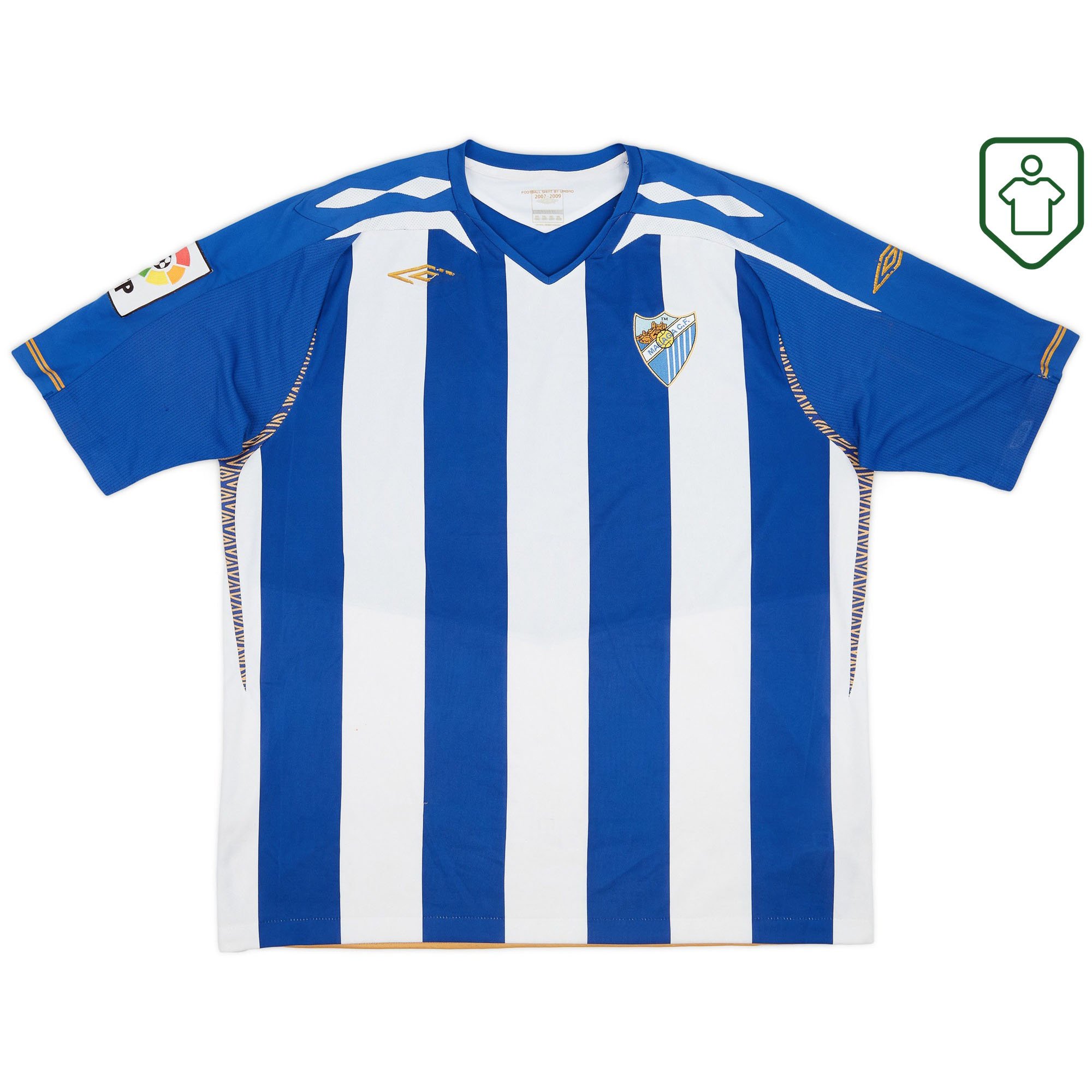 Maglia casalinga Umbro del Malaga 2007-09 - Molto buona - 6/10