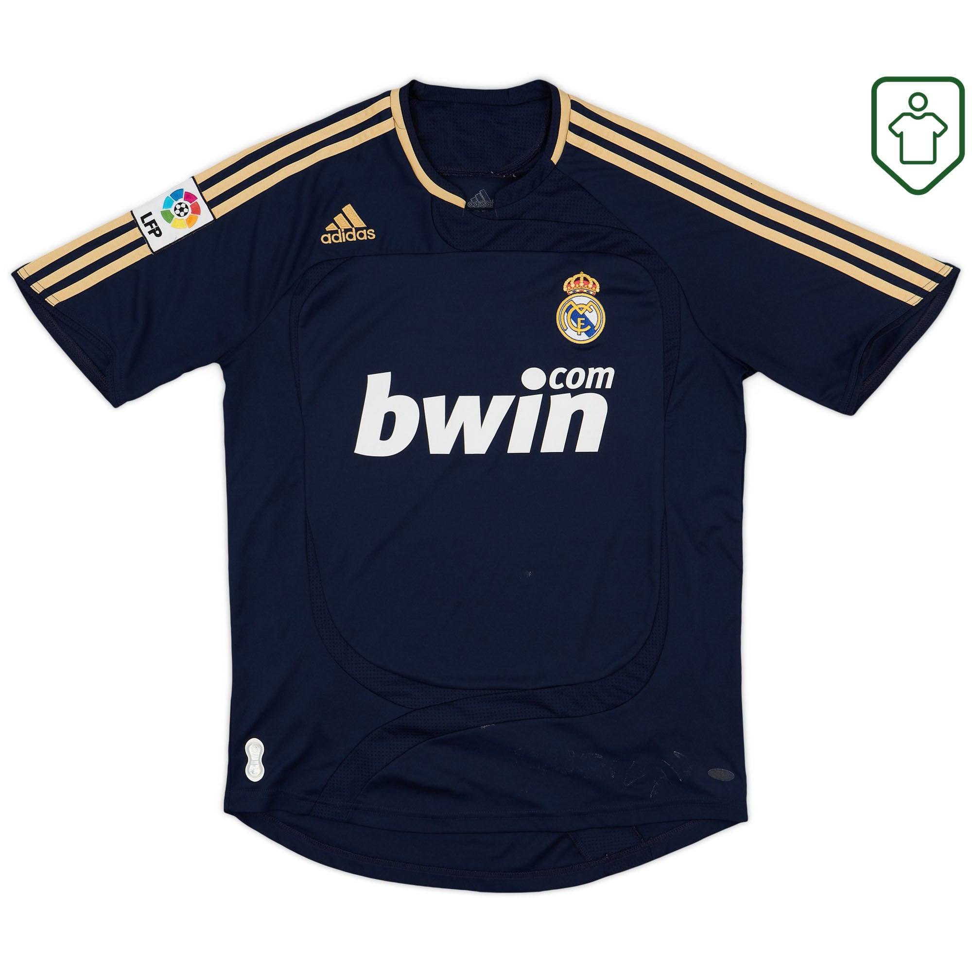 Maillot extérieur adidas du Real Madrid 2007-08