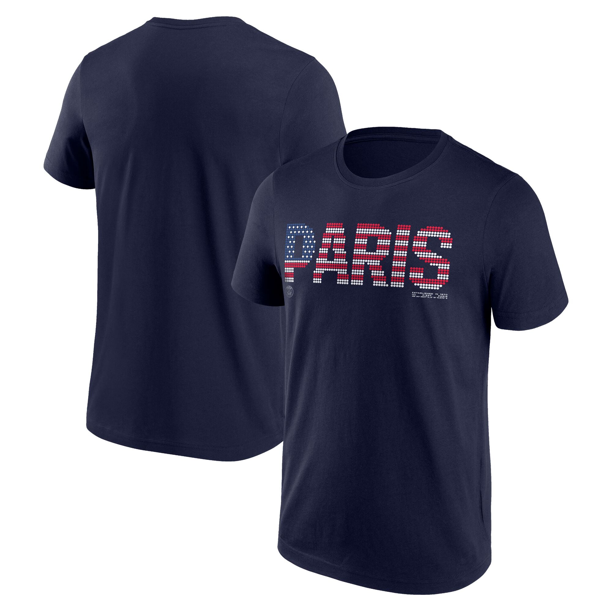T-shirt PSG USA à pois « Paris » - Bleu marine: retailer-supplied image