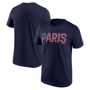 T-shirt PSG USA à pois « Paris » - Bleu marine, vue 1