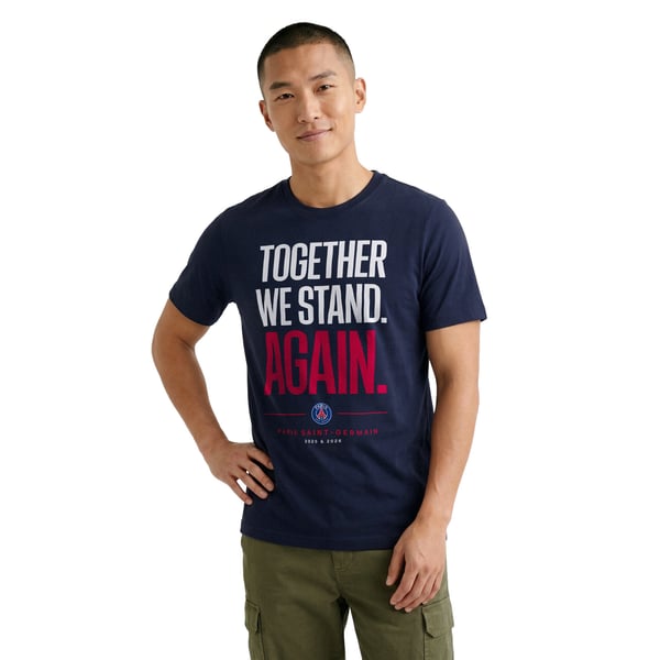 T-Shirt PSG Together We Stand - Bleu