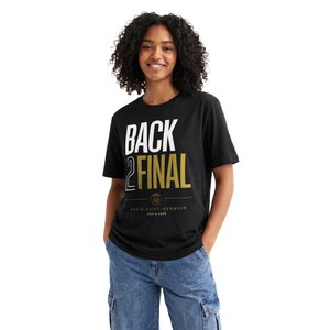 T-Shirt PSG Back to Back Finals - Noir, vue 2
