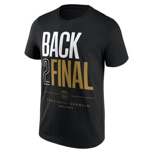 T-Shirt PSG Back to Back Finals - Noir, vue 4