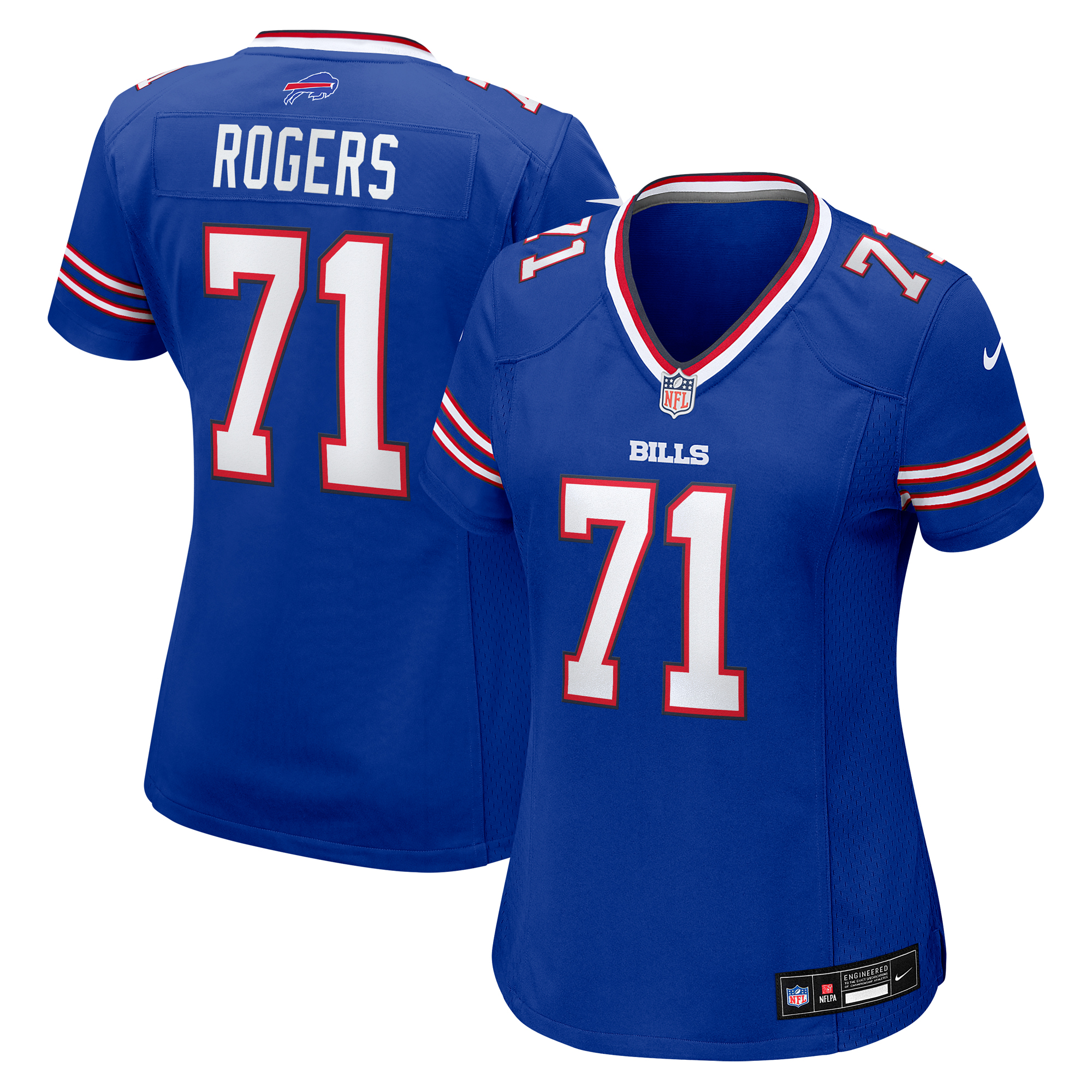Women's Nike Casey Rogers Royal Buffalo Bills Team Game Jersey