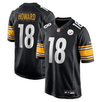 Men's Nike Will Howard  Black Pittsburgh Steelers Team Game Jersey
