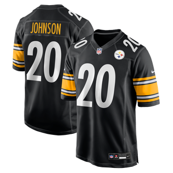 Men's Nike Kaleb Johnson  Black Pittsburgh Steelers Team Game Jersey
