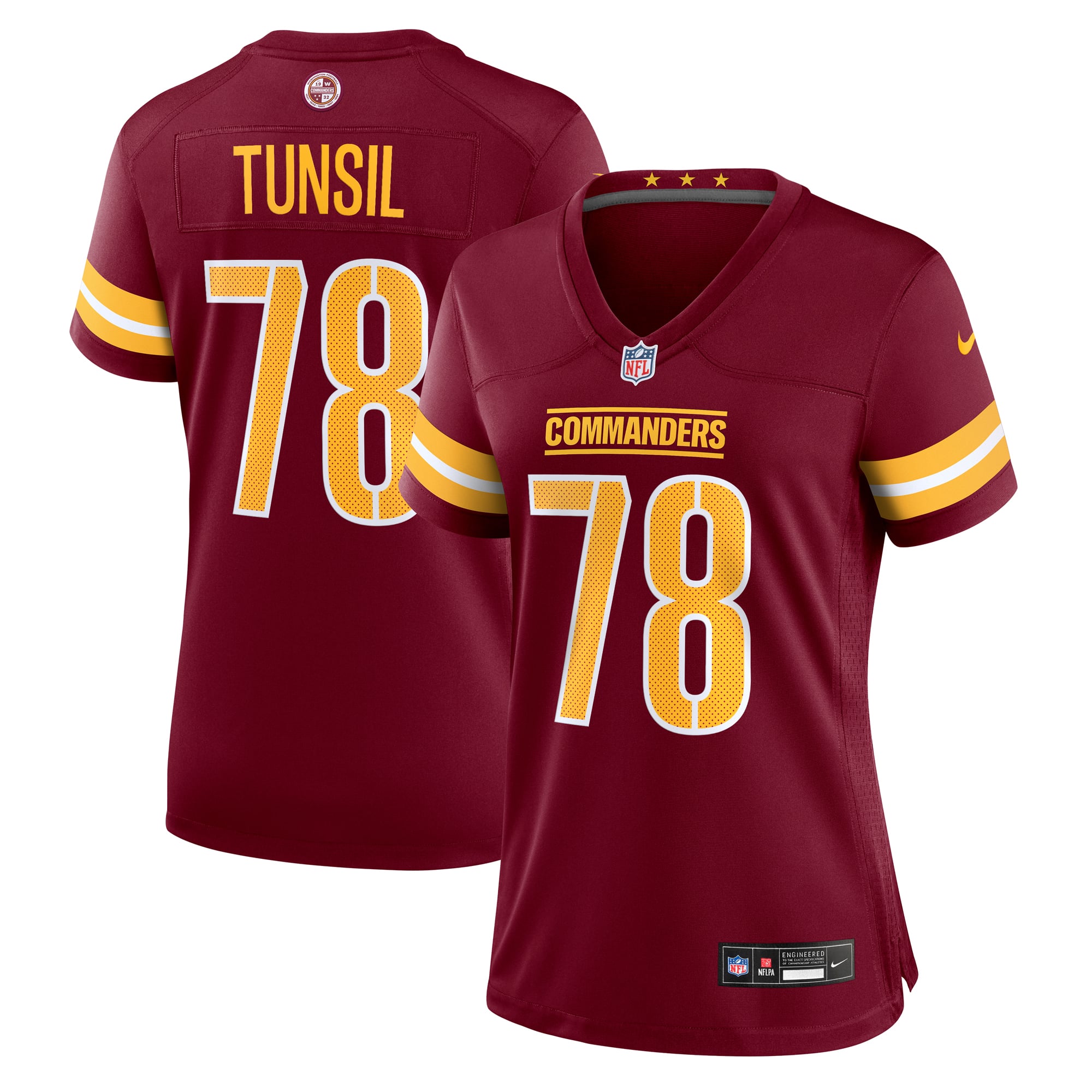 Women's Nike Laremy Tunsil Burgundy Washington Commanders Team Game Jersey