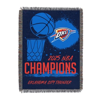 "The Northwest Group Oklahoma City Thunder 2025 NBA Finals Champions 48"" x 60"" Tapestry Throw Blanket"