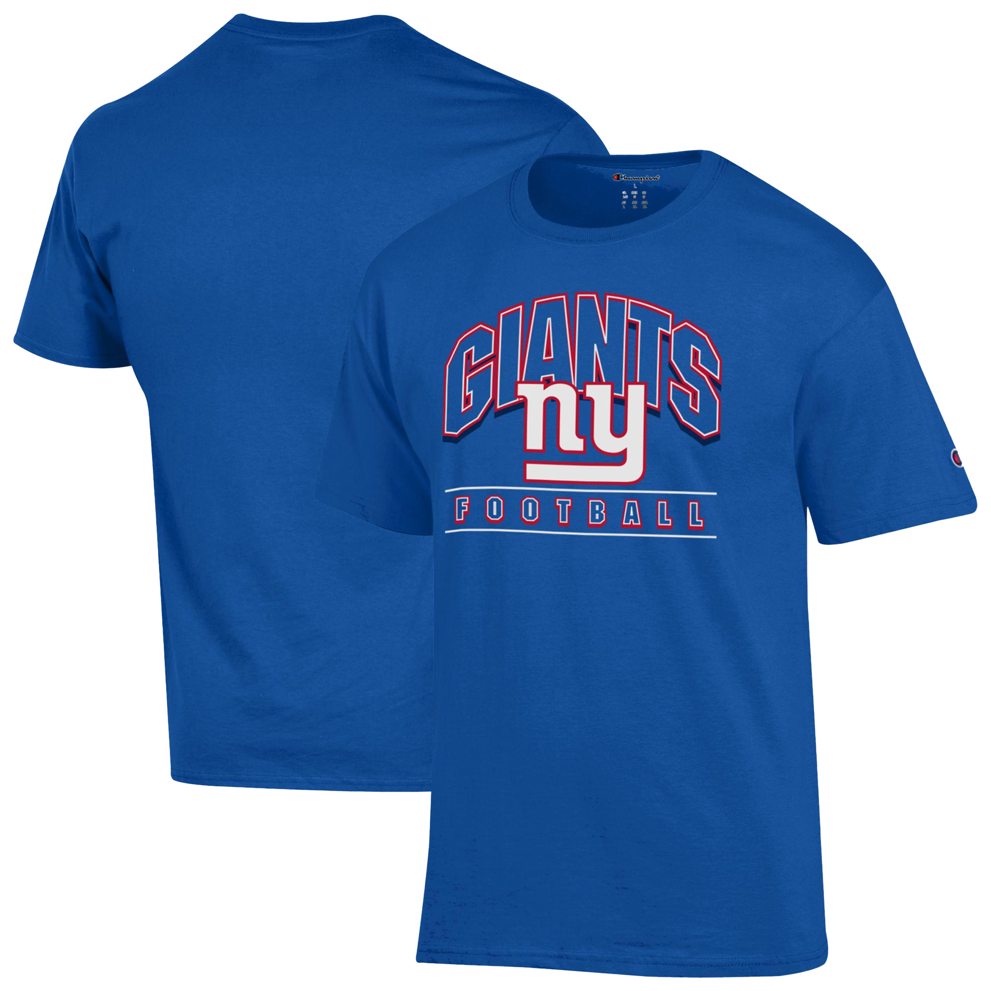 Men's Champion Royal New York Giants Football T-Shirt