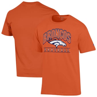 Men's Champion  Orange Denver Broncos Football T-Shirt