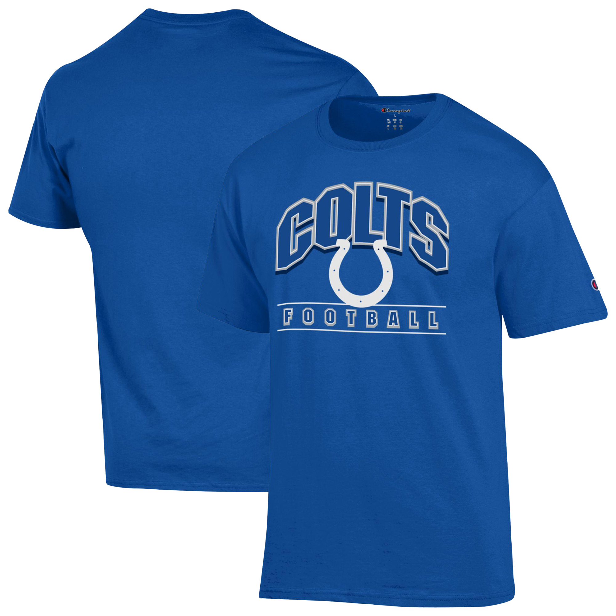 Men's Champion Royal Indianapolis Colts Football T-Shirt