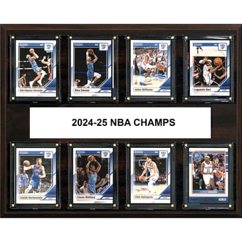 Oklahoma City Thunder 2025 NBA Finals Champions 12" x 15" Eight-Card Plaque