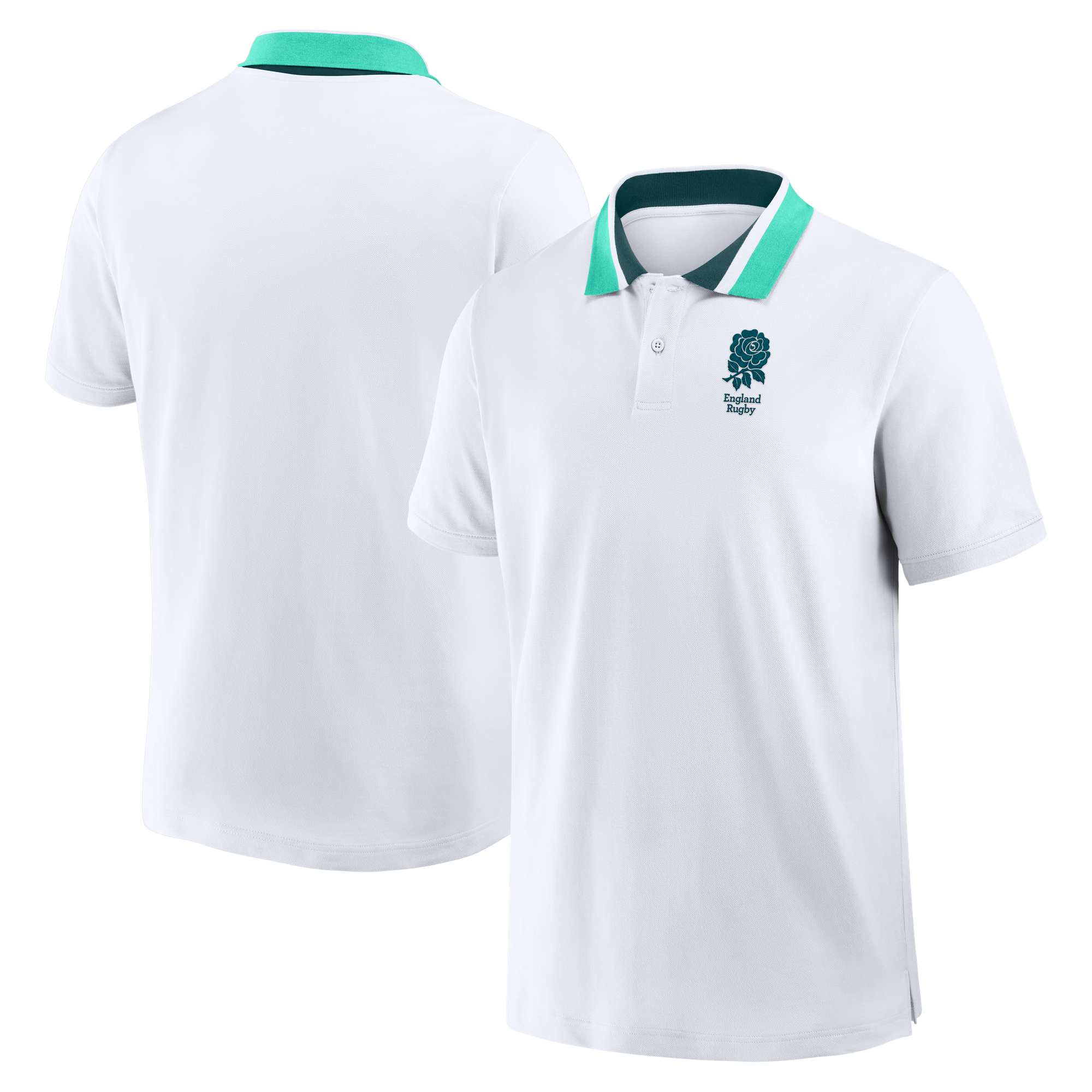 Polo in piqué con punta England Rugby Classics - Bianco