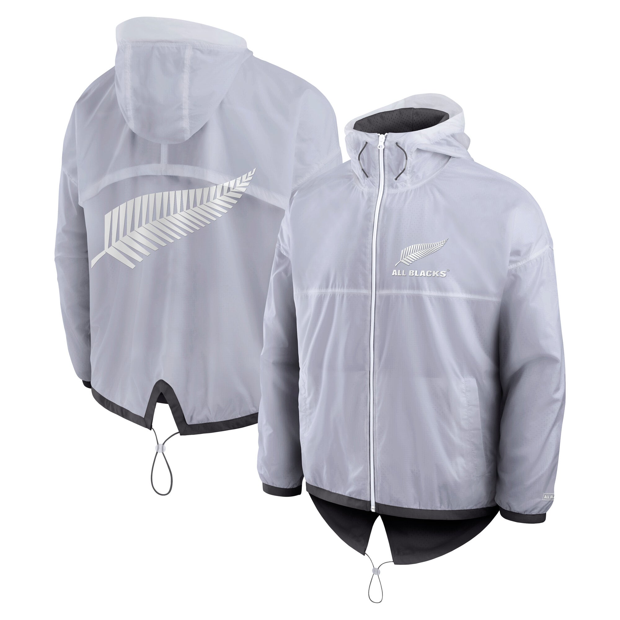 Giacca leggera anorak All Blacks Elements - Bianco