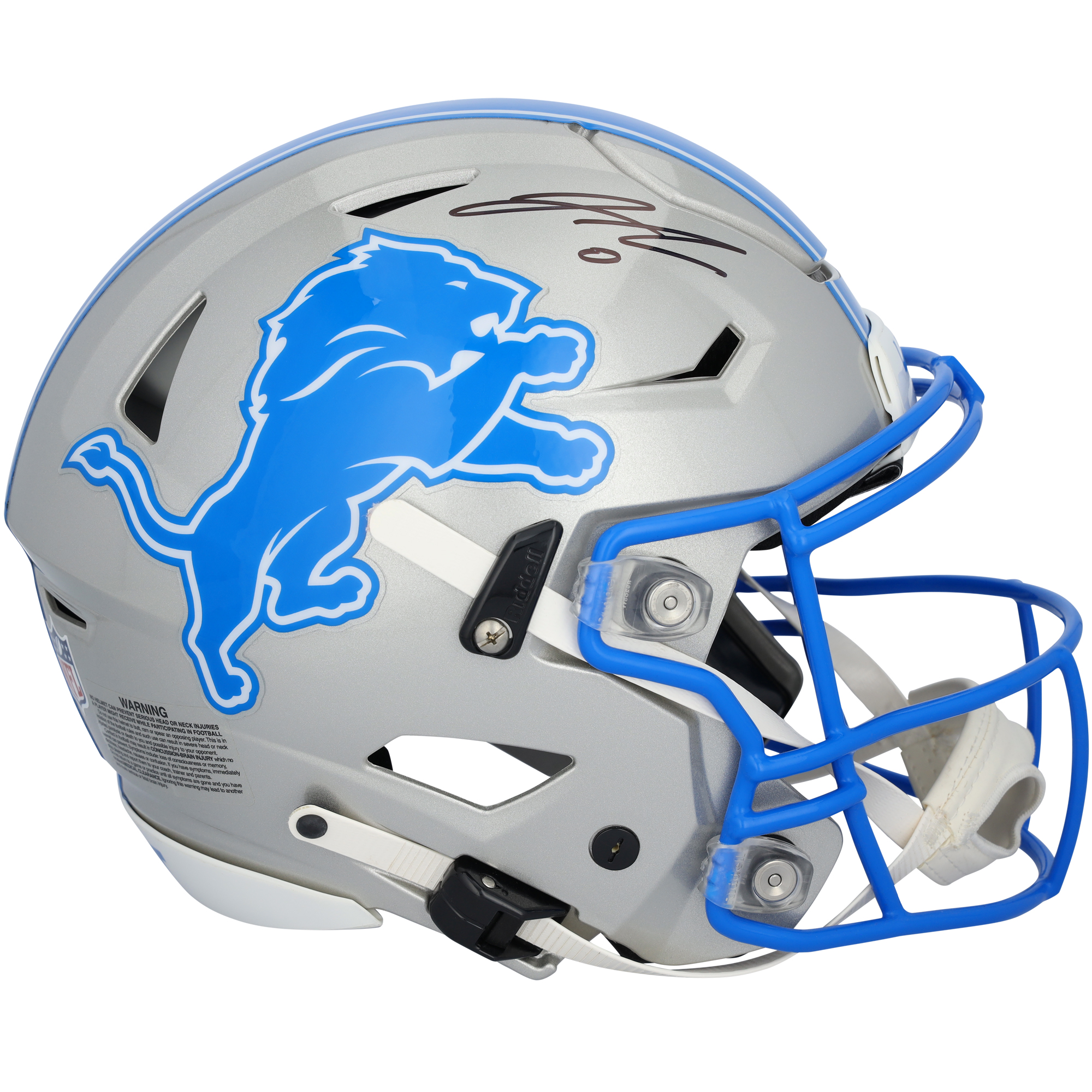 Jahmyr Gibbs Detroit Lions Autographed Riddell 2024 Speed Flex Authentic Helmet