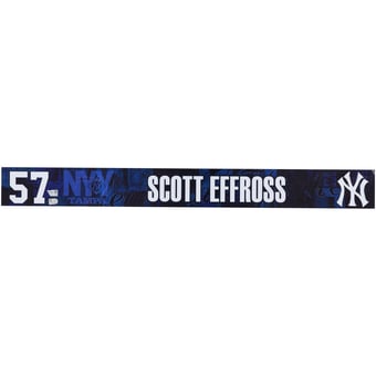 Scott Effross New York Yankees Player-Issued #57 Navy Nameplate from 2025 MLB Spring Training