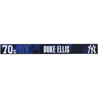 Duke Ellis New York Yankees Player-Issued #70 Navy Nameplate from 2025 MLB Spring Training