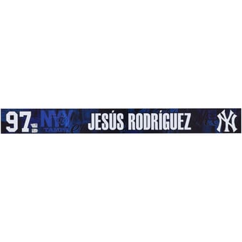Jesus Rodriguez New York Yankees Player-Issued #97 Navy Nameplate from 2025 MLB Spring Training